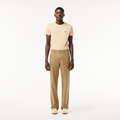 Straight Fit Cotton Twill Chinos
