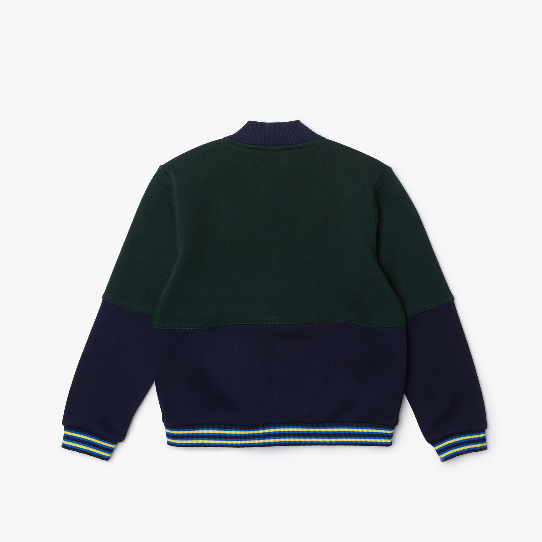 Boys' Lacoste Striped Organic Cotton Varsity Jacket Boys' Lacoste Striped Organic Cotton Varsity Jacket