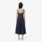 lacoste long pleated strap dress