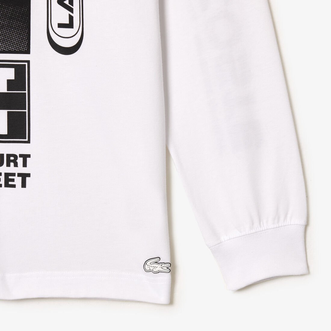 Loose fit T-shirt with Rene Lacoste print Loose fit T-shirt with Rene Lacoste print