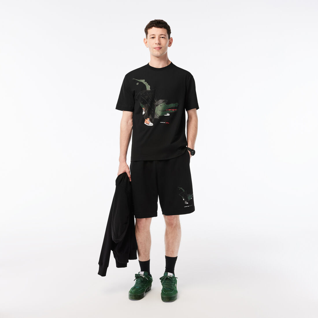 Men's Lacoste x Netflix Organic Cotton T-shirt Men's Lacoste x Netflix Organic Cotton T-shirt
