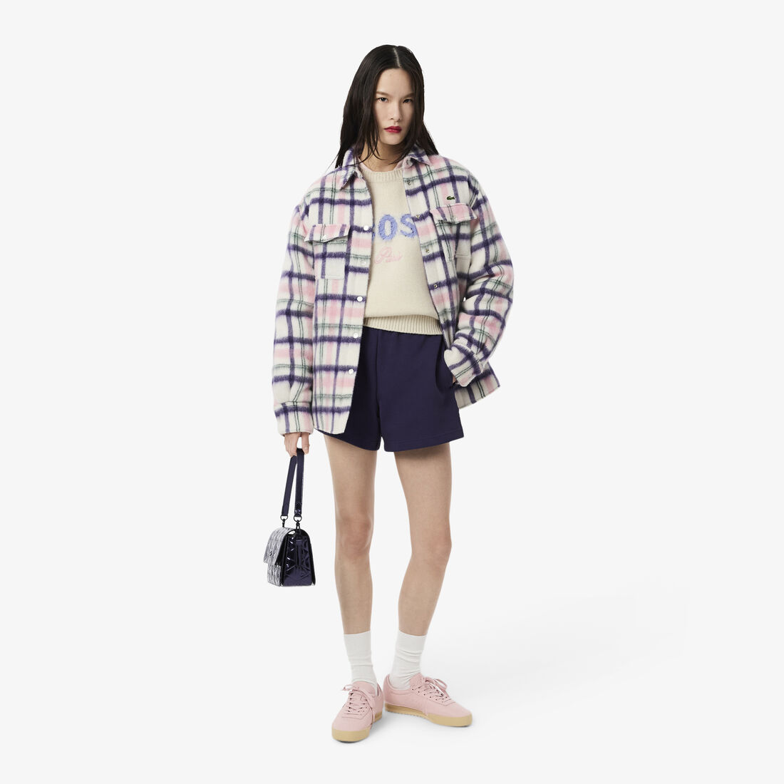 Intarsia Branded Carded Wool Sweater Intarsia Branded Carded Wool Sweater