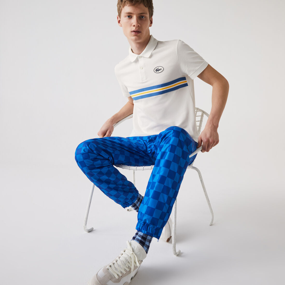 قميص بولو بيكيه القطن قصة عادية للرجال مع شارة من تراث العلامة قميص بولو بيكيه القطن قصة عادية للرجال مع شارة من تراث العلامة