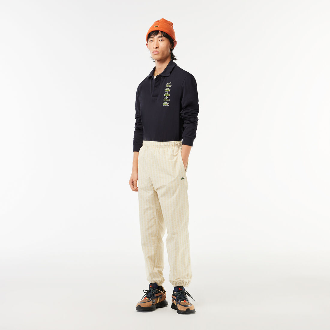 Long-Sleeved Original L.12.12 Multi Badge Polo Shirt Long-Sleeved Original L.12.12 Multi Badge Polo Shirt