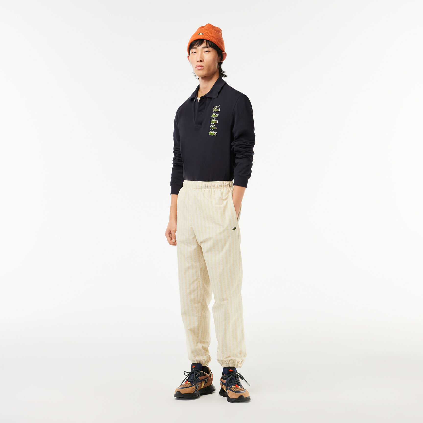 Long-Sleeved Original L.12.12 Multi Badge Polo Shirt Long-Sleeved Original L.12.12 Multi Badge Polo Shirt