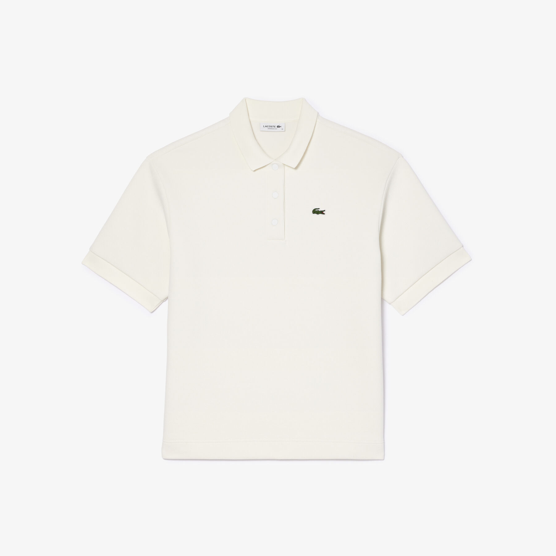 Double Sided Cotton Pique Oversized Polo Shirt lacoste double sided cotton pique oversized polo shirt