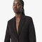lacoste embroidered logo slim fit wool blazer