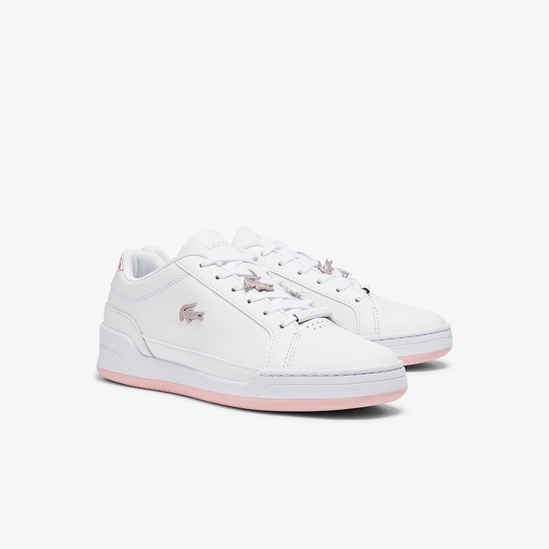 lacoste women s challenge leather and synthetic sneakers