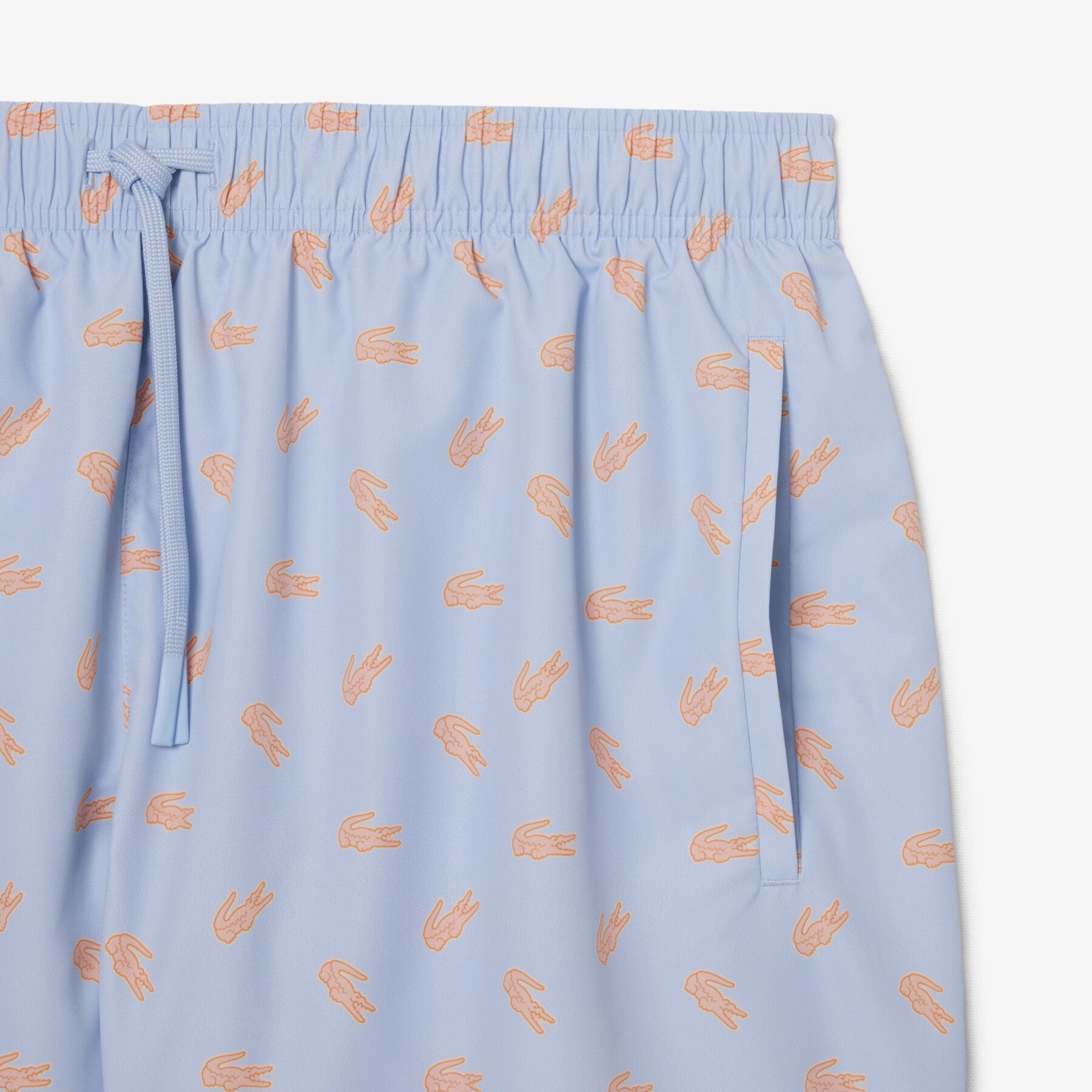 Mid Length Crocodile Print Swim Trunks lacoste mid length crocodile print swim trunks