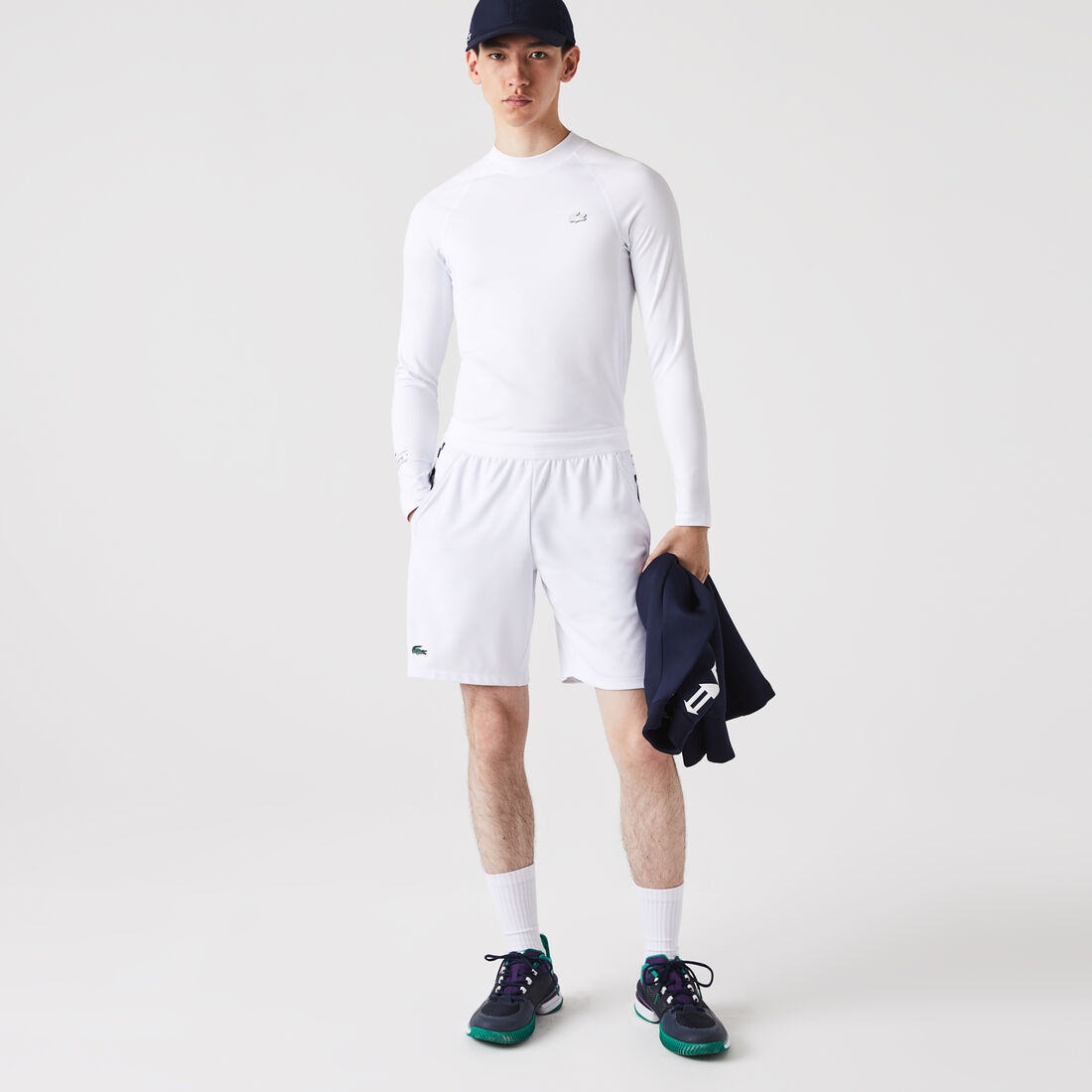 شورت تنس بطبعة بلون مغاير للرجال مجموعة Lacoste SPORT شورت تنس بطبعة بلون مغاير للرجال مجموعة Lacoste SPORT