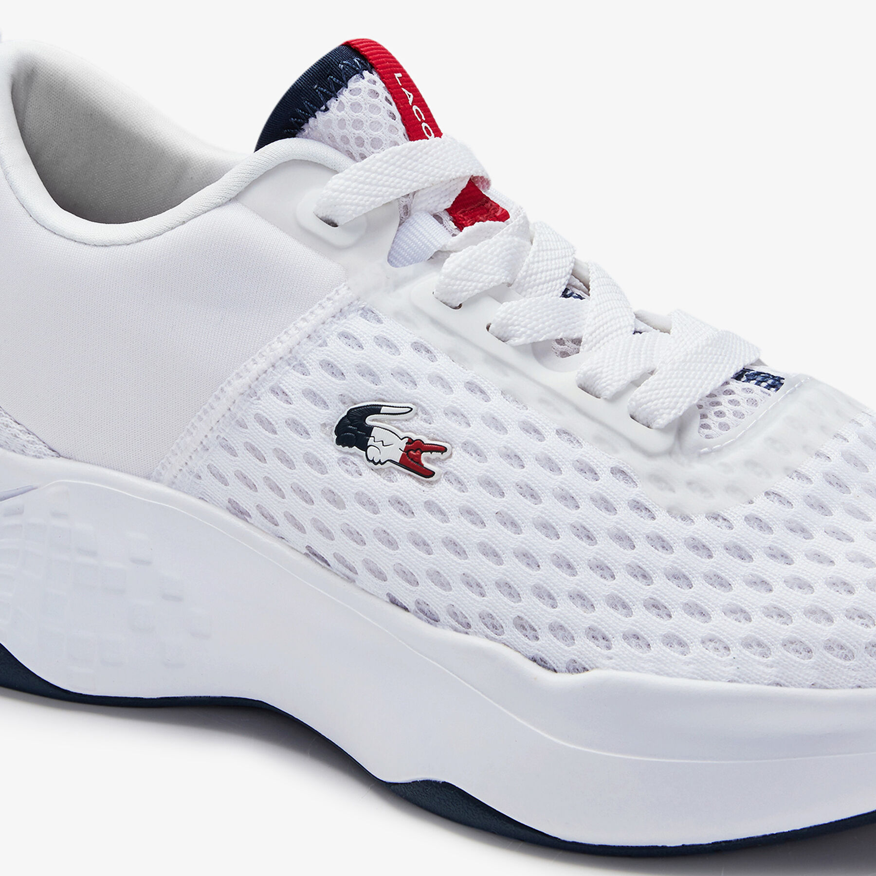 Women's Court-Drive Tricolour Textile Trainers lacoste women s court drive tricolour textile trainers