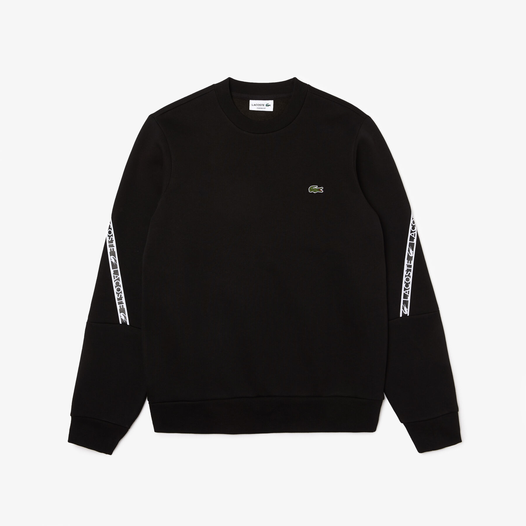 men s lacoste classic fit branded sweatshirt