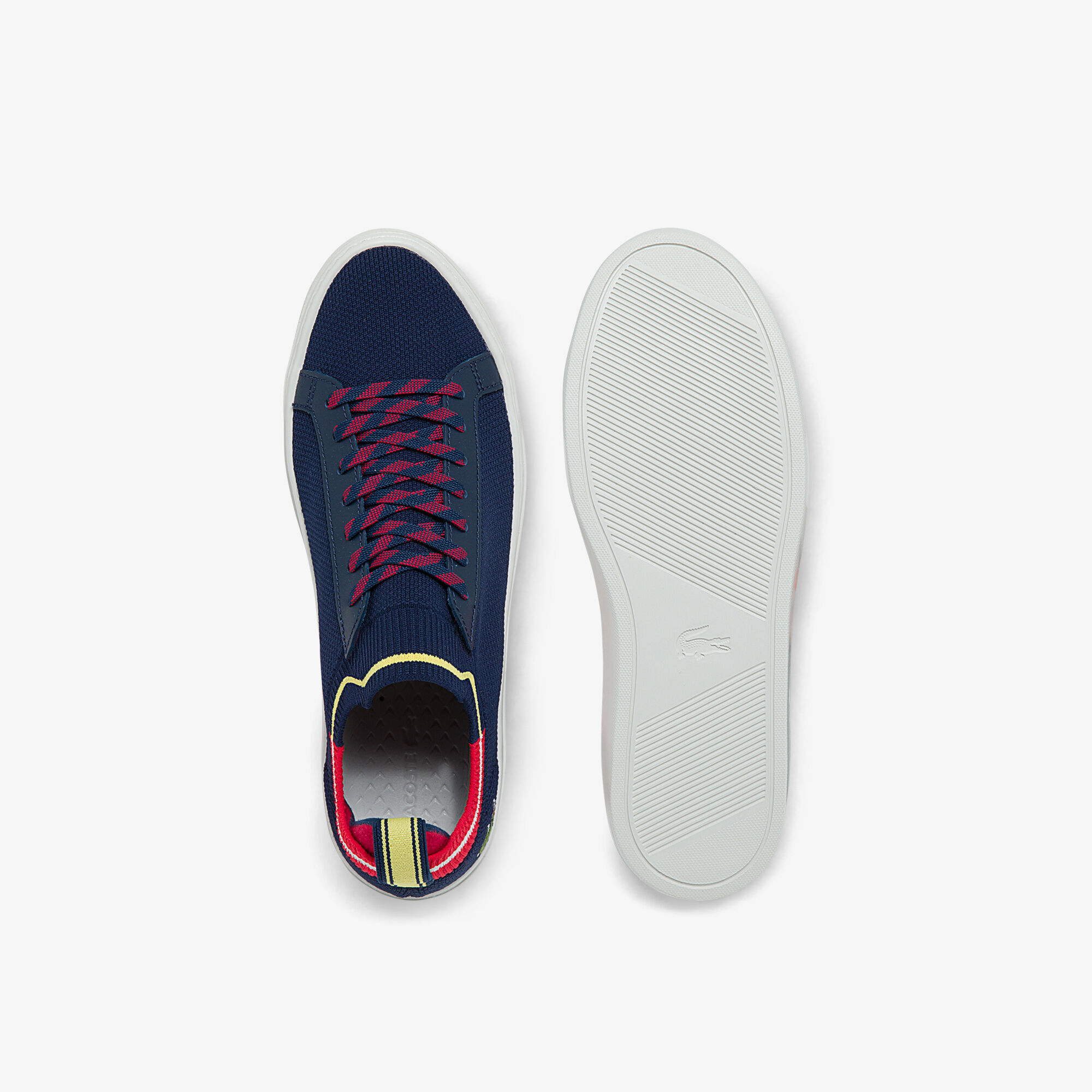 Buy Men s La Piquee Textile Colour Blocked Sneakers Lacoste SA