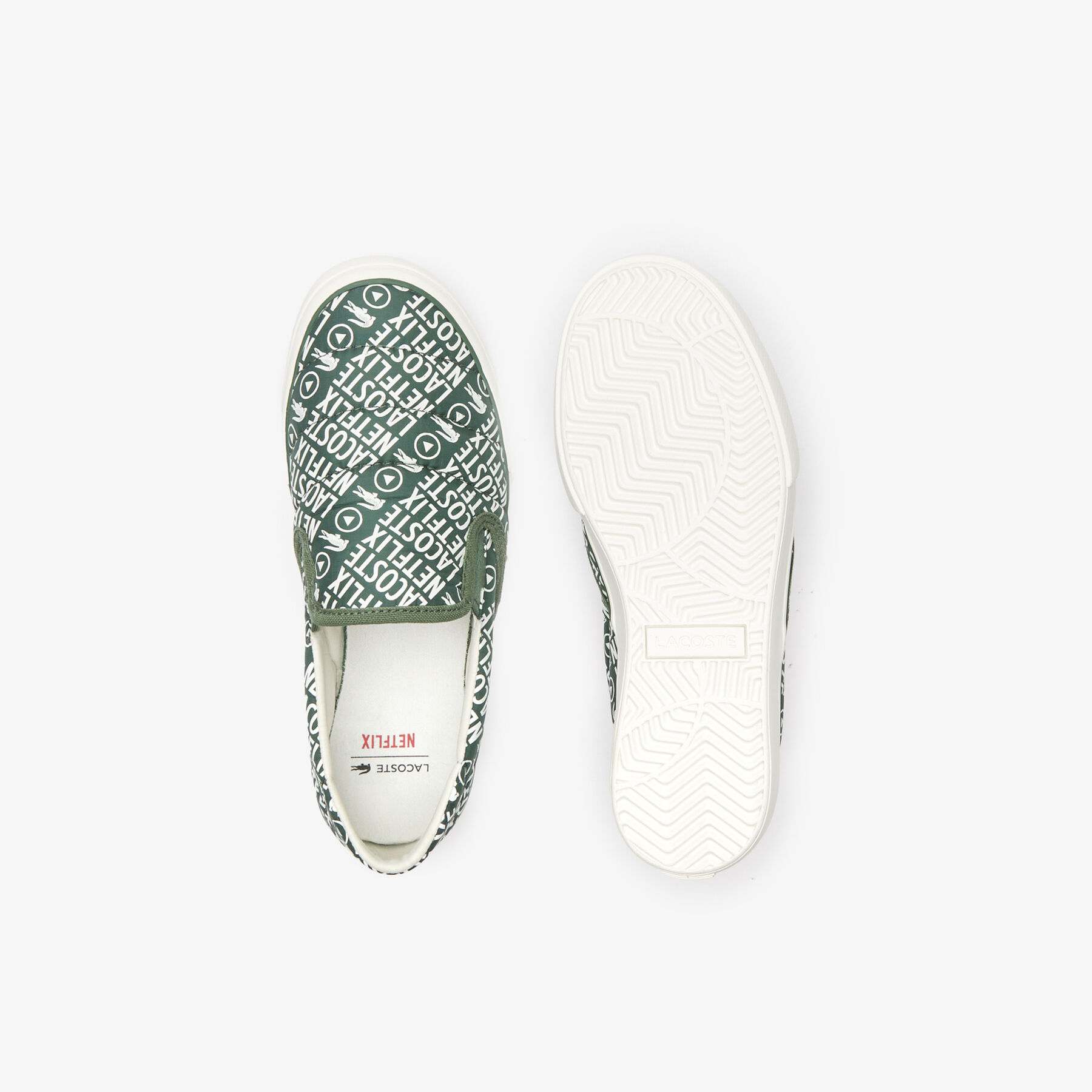 Children's Lacoste x Netflix Jump Server Slip Textile Slip On children s lacoste x netflix jump server slip textile slip on
