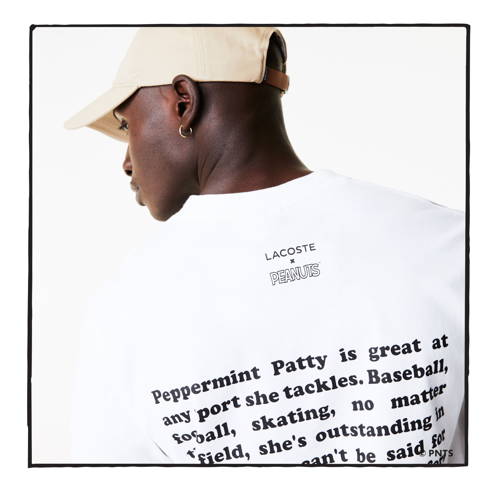 Men&rsquo;s Lacoste x Peanuts Crew Neck Organic Cotton T-shirt