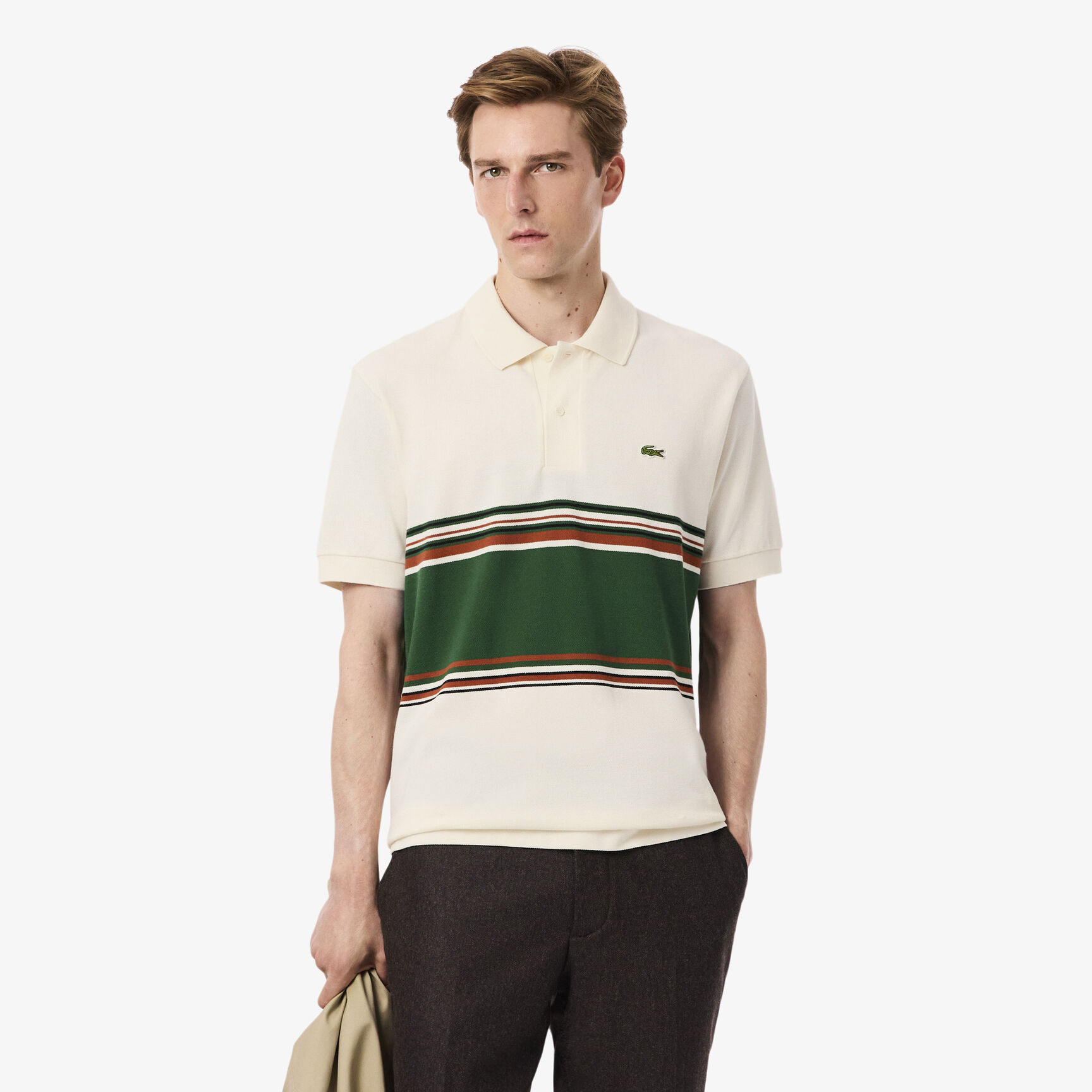 French Made Classic Fit Striped Polo Shirt