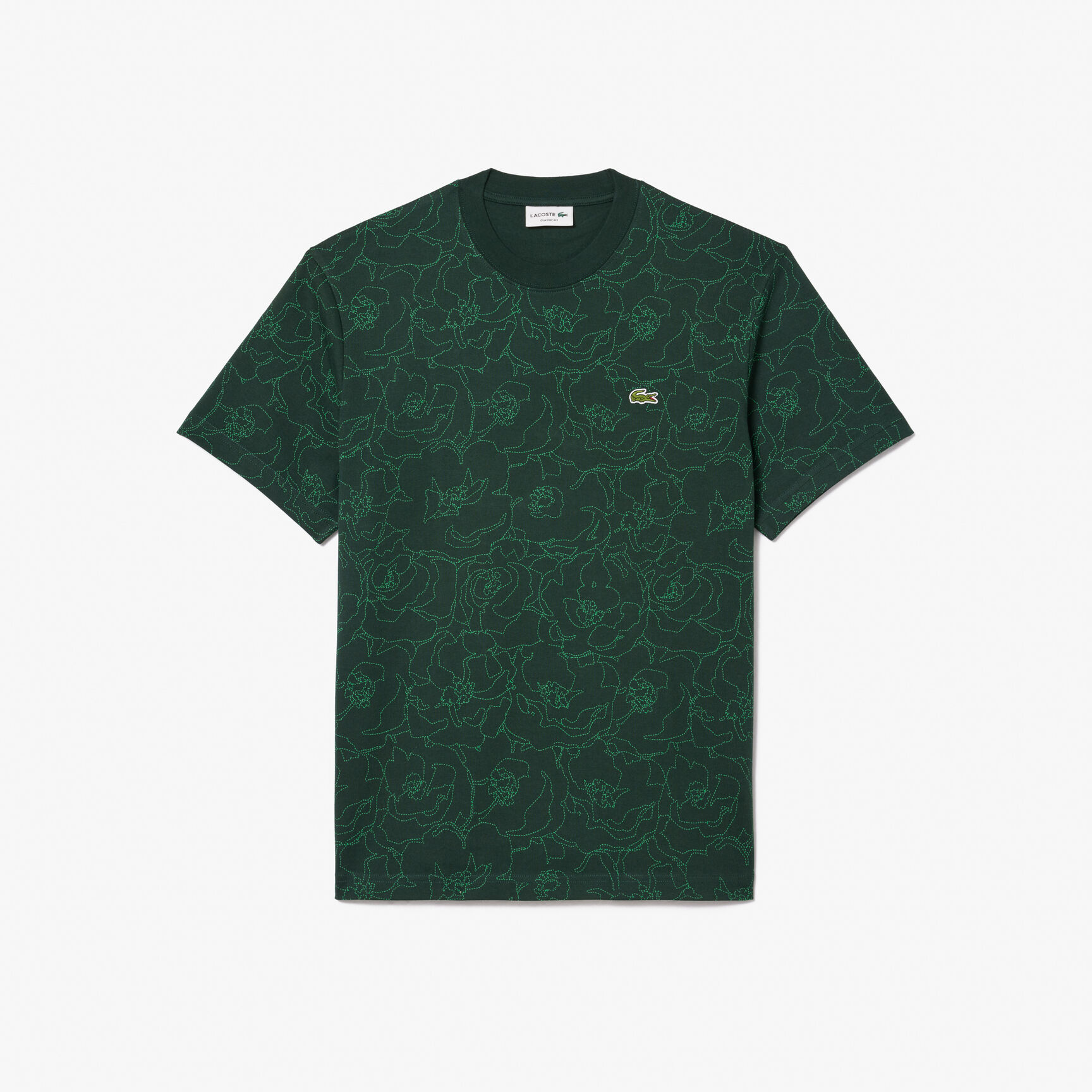 تي شيرت كلاسيكي بطبعة الزهور