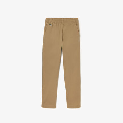Boys' Lacoste Stretch Cotton Gabardine Chinos