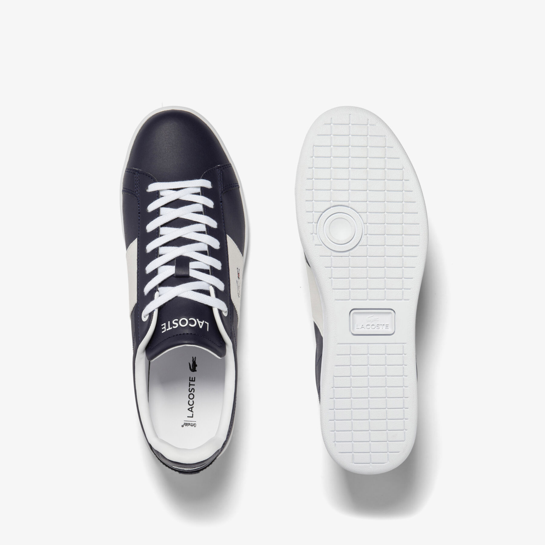 Men's Lacoste Carnaby Pro Leather Colour Contrast Trainers men s lacoste carnaby pro leather colour contrast trainers