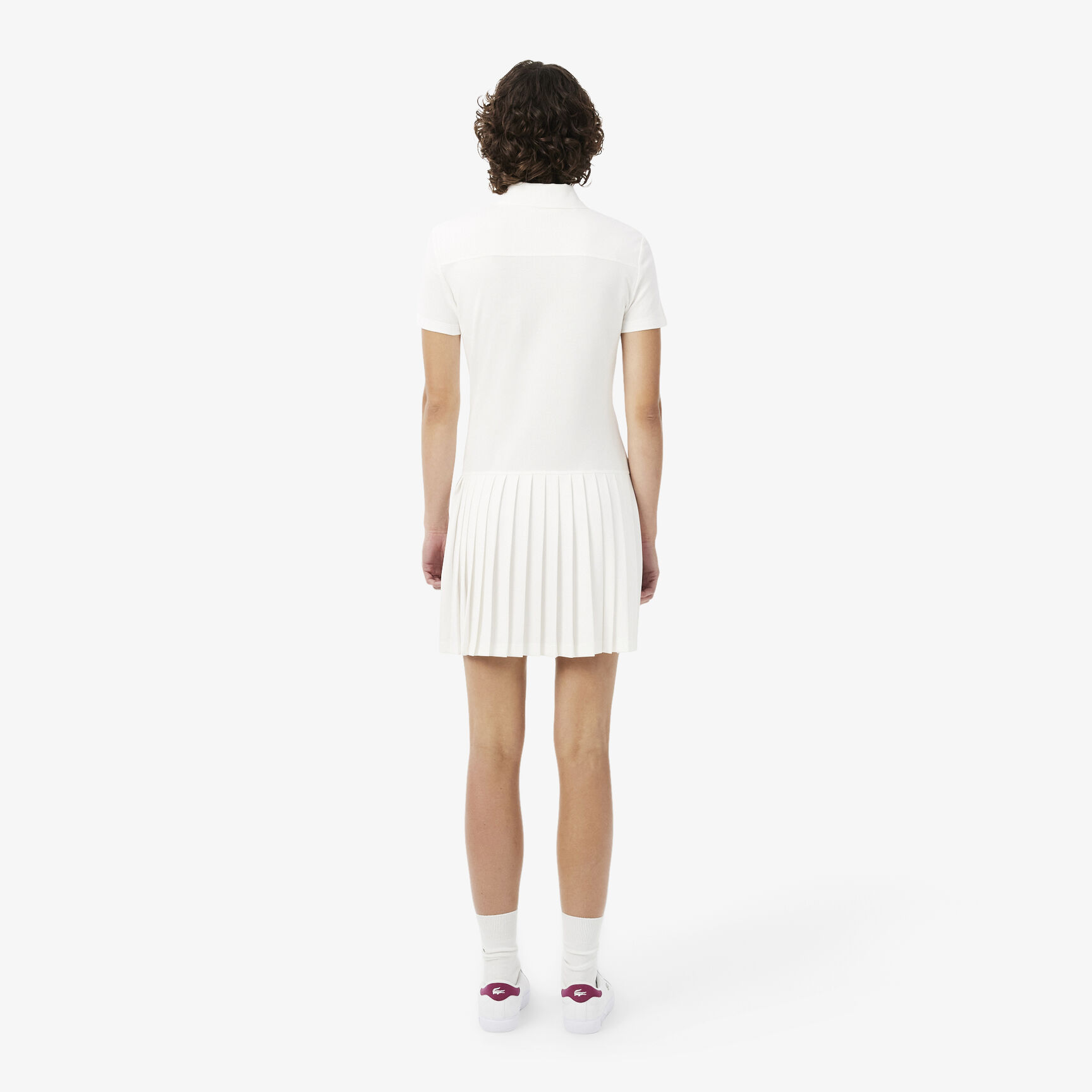 Stretch Pique Pleated Polo Dress Stretch Pique Pleated Polo Dress