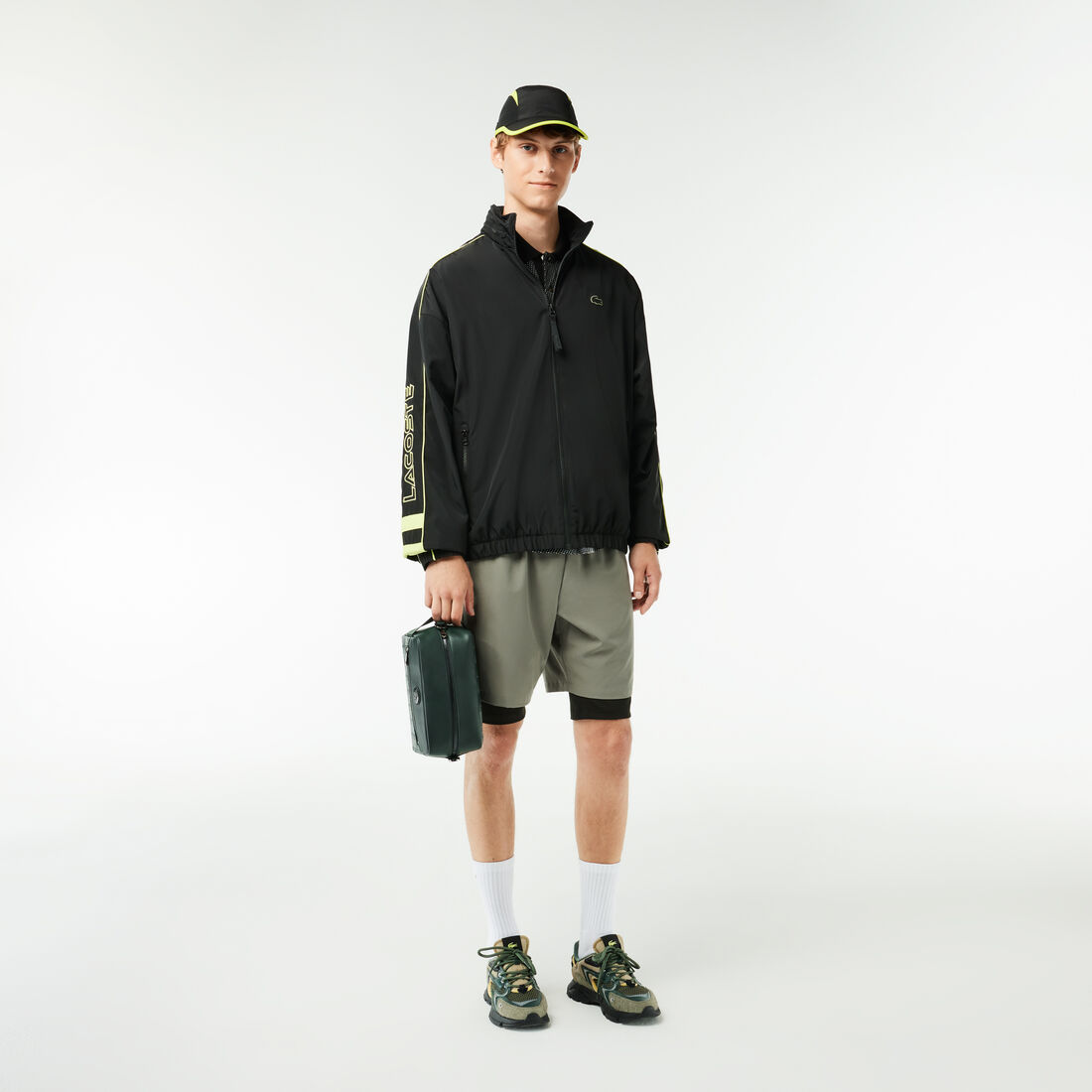 Leather Monogram Print Pouch Purse Leather Monogram Print Pouch Purse