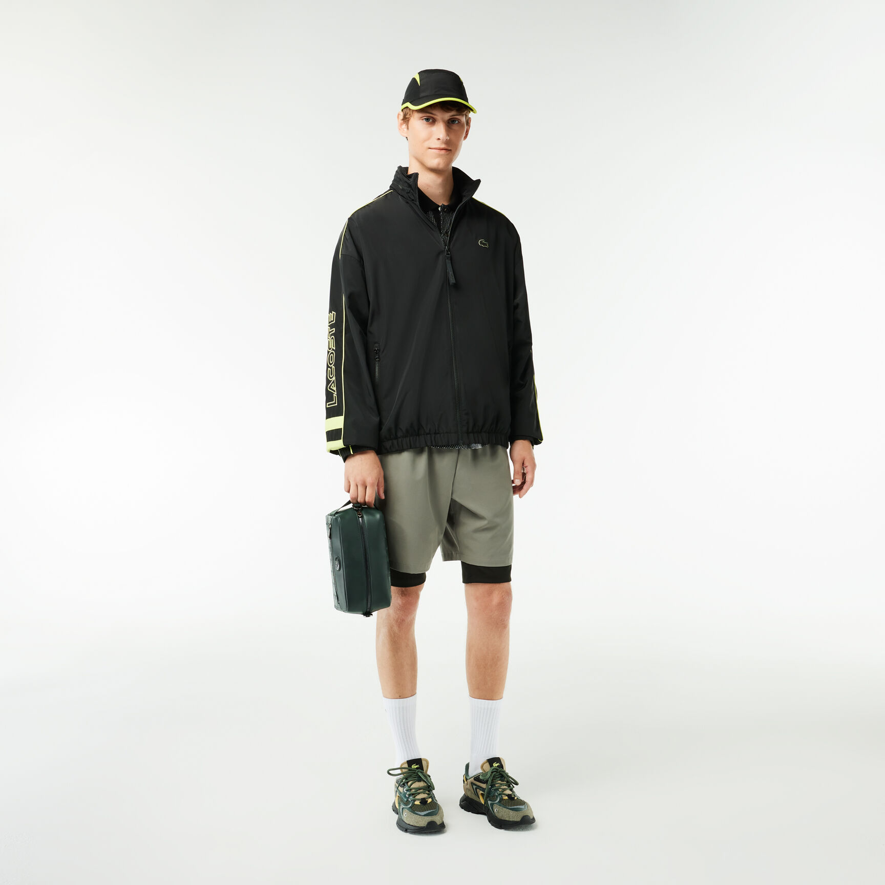 Leather Monogram Print Pouch Purse Leather Monogram Print Pouch Purse