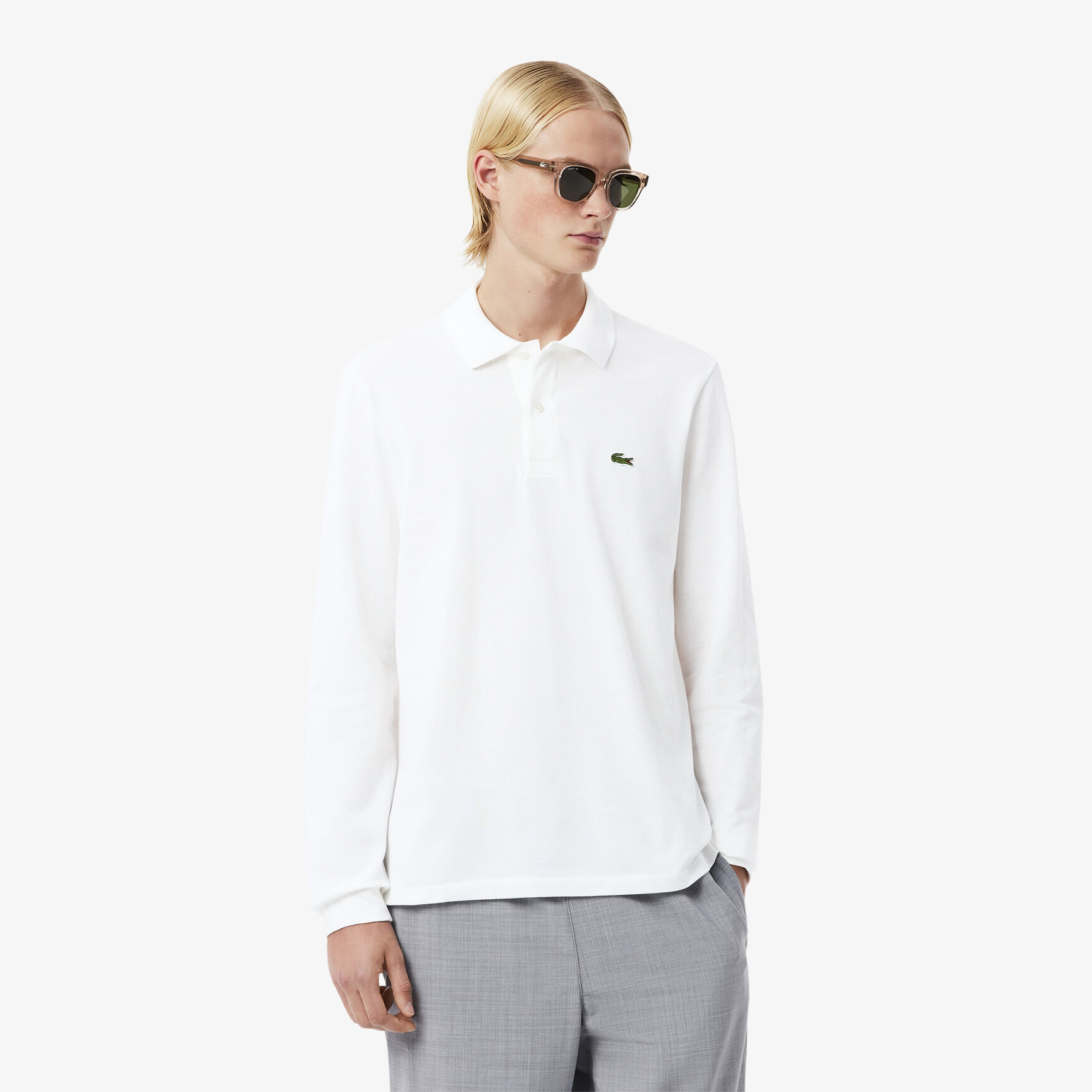 قميص بولو كلاسيكي بأكمام طويلة مقاس L.12.12 قميص بولو كلاسيكي بأكمام طويلة مقاس L.12.12