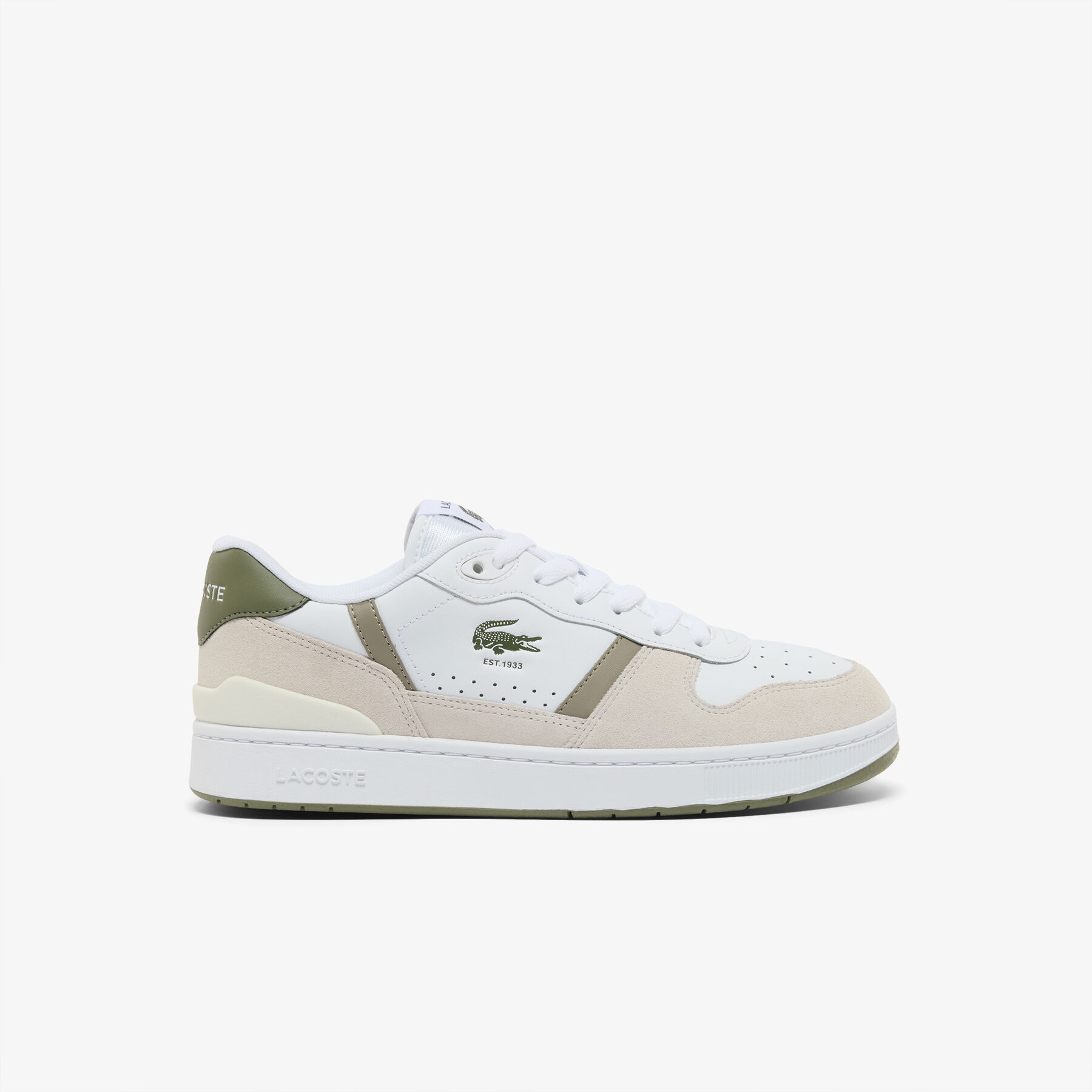 Men's T-Clip Set Leather Sneakers lacoste men s t clip set leather sneakers
