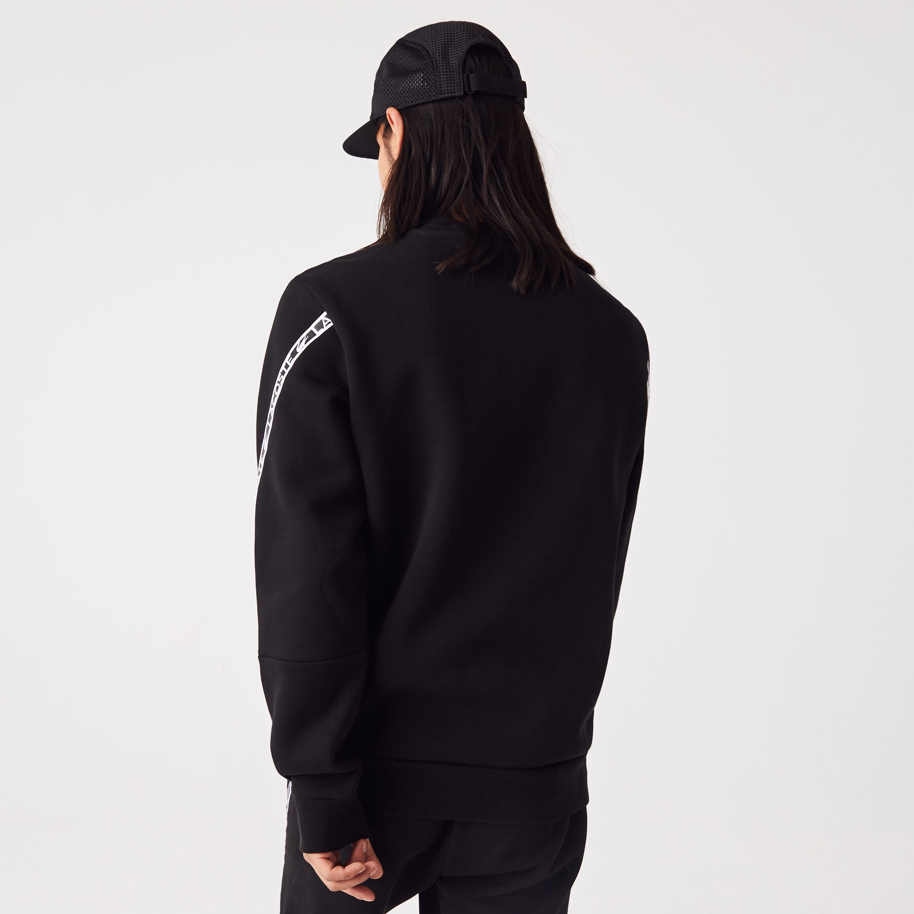 men s lacoste classic fit branded sweatshirt