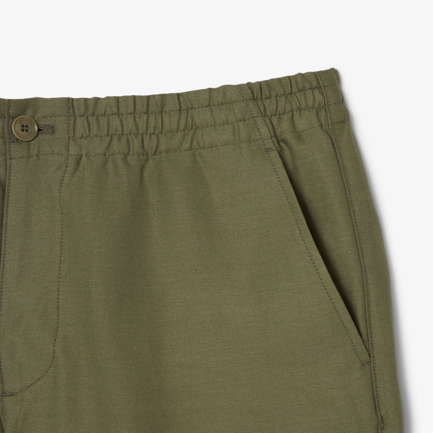 بنطال من الكتان ذو قصة عادية بنطال من الكتان ذو قصة عادية