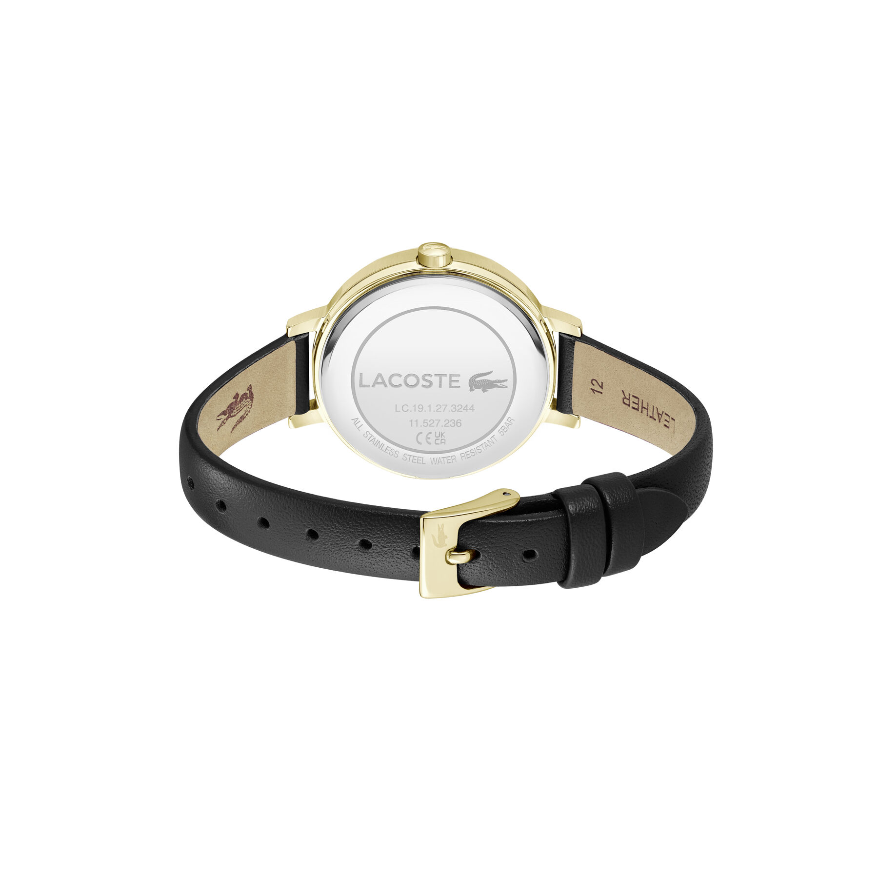 Black Leather Strap Women's Watch lacoste black leather strap women s watch