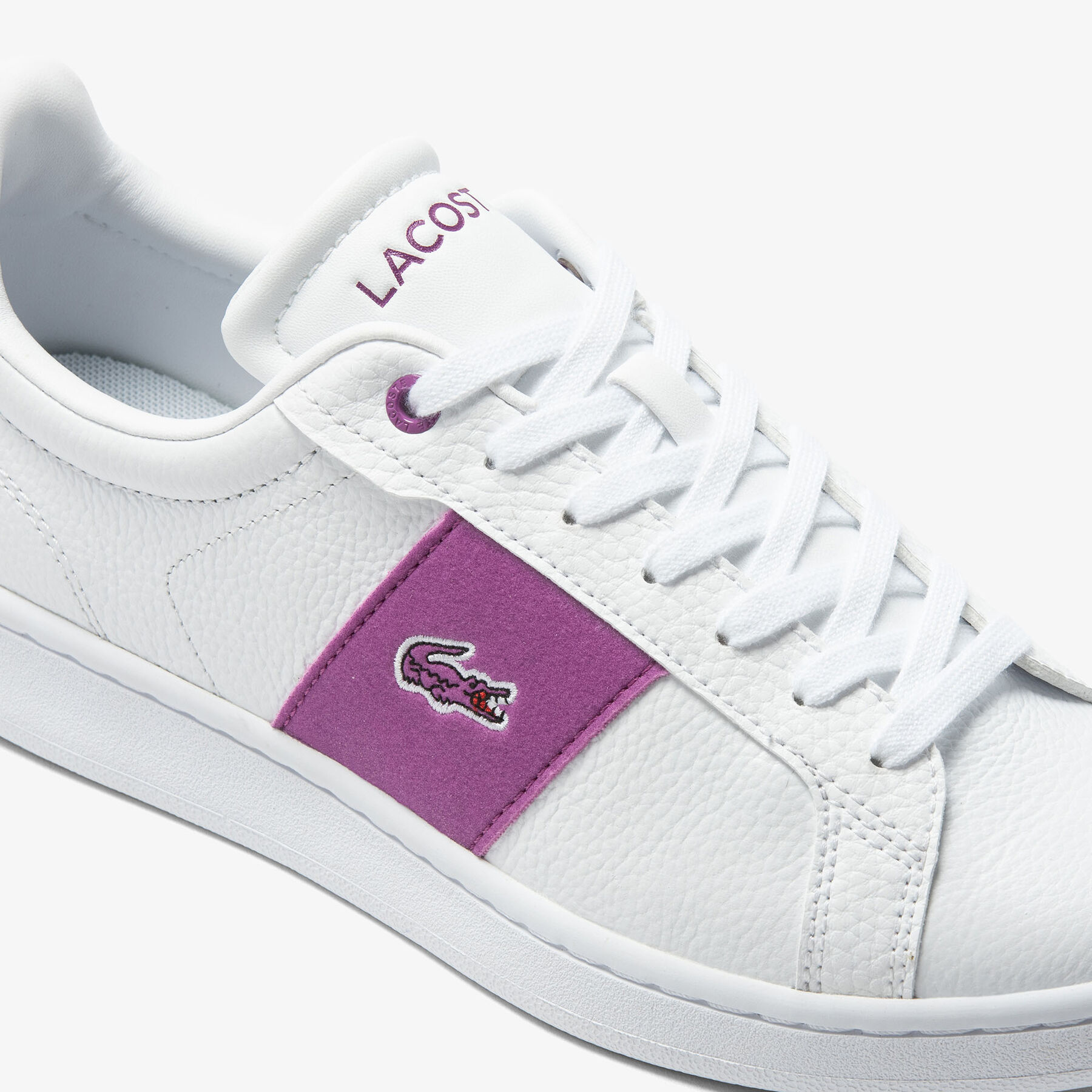 Women's Lacoste Carnaby Pro Leather Colour Block Trainers women s lacoste carnaby pro leather colour block trainers