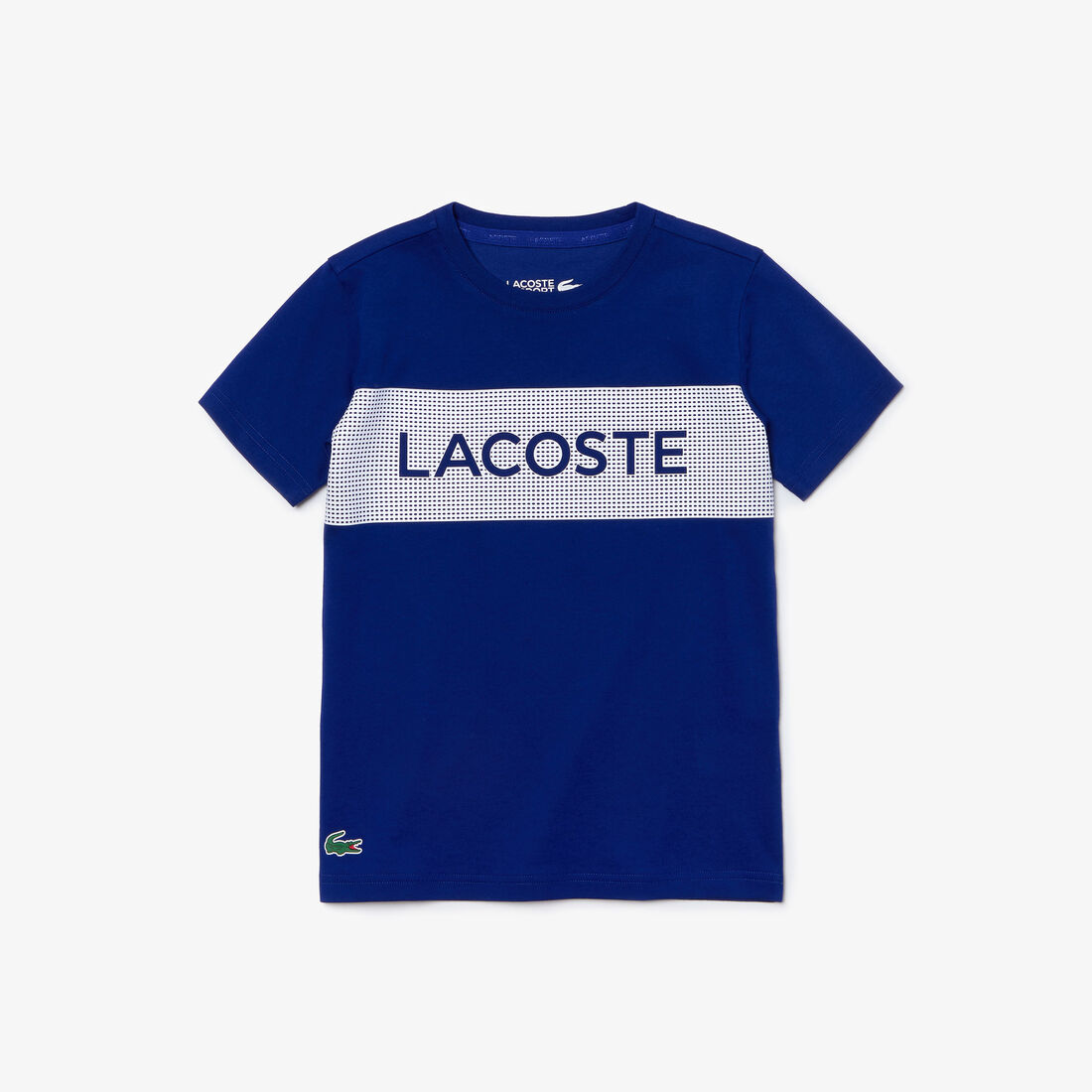 قميص تي شيرت تنس للصبية من الجيرسي من مجموعة Lacoste SPORT Lettering