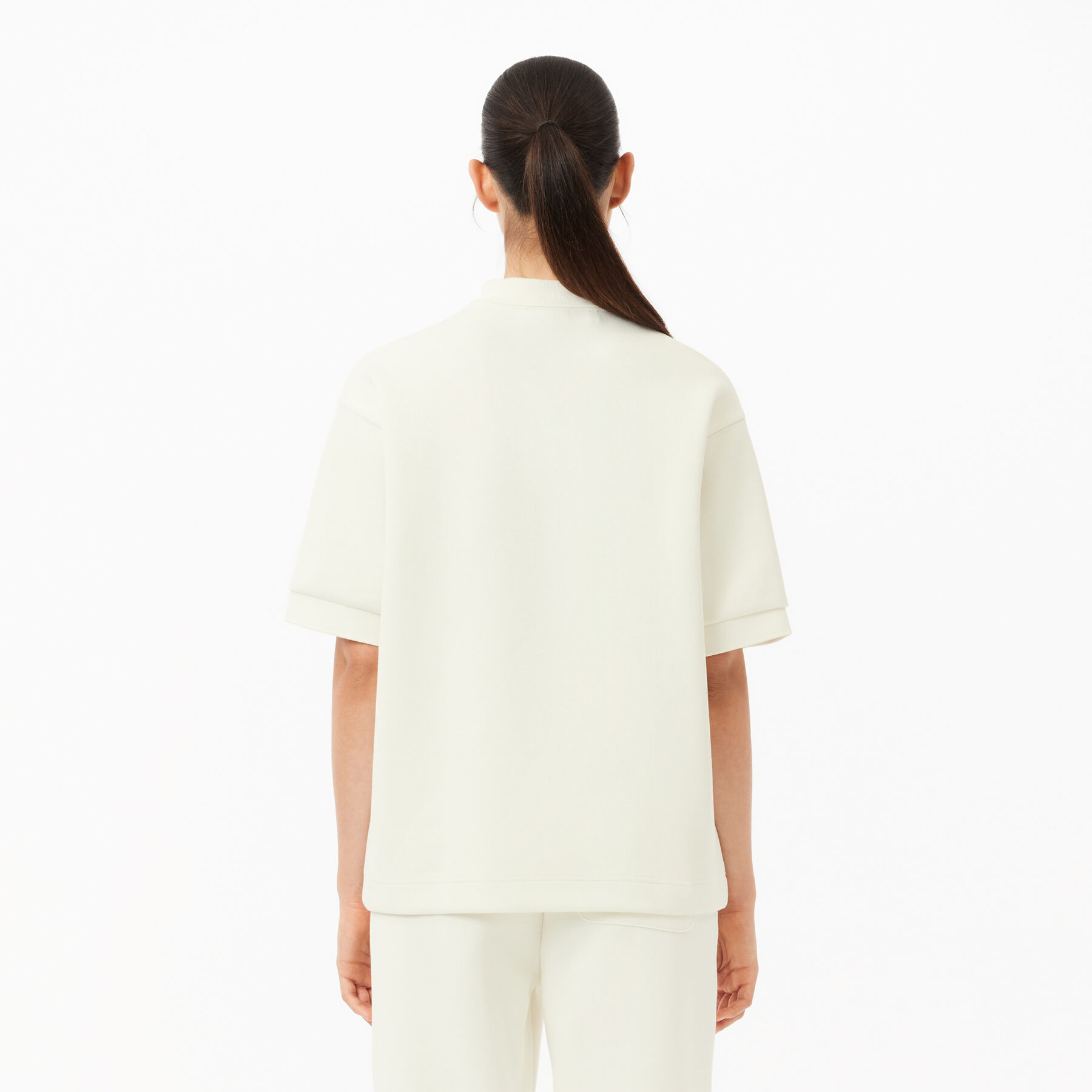 Double Sided Cotton Pique Oversized Polo Shirt lacoste double sided cotton pique oversized polo shirt