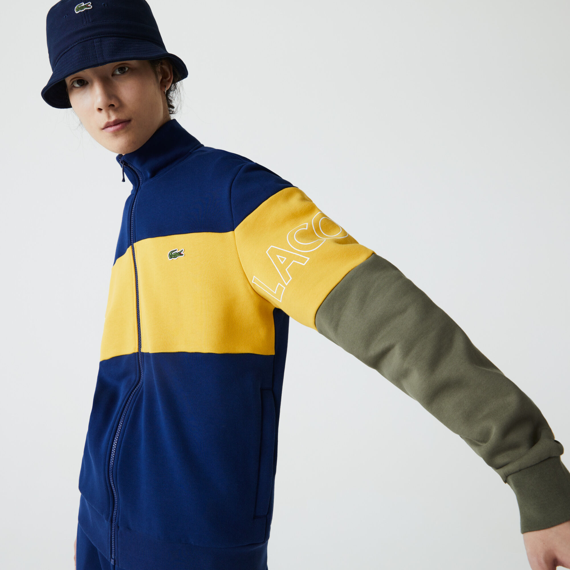 Buy Men s Colorblock Fleece Tracksuit Lacoste SA
