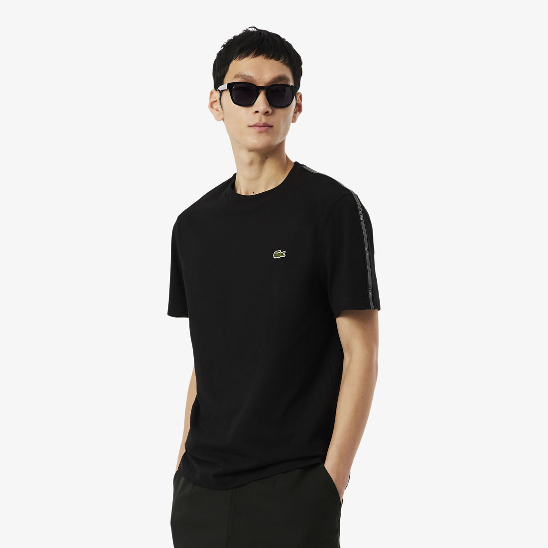 Branded Stripe Band T-shirt lacoste branded stripe band t shirt