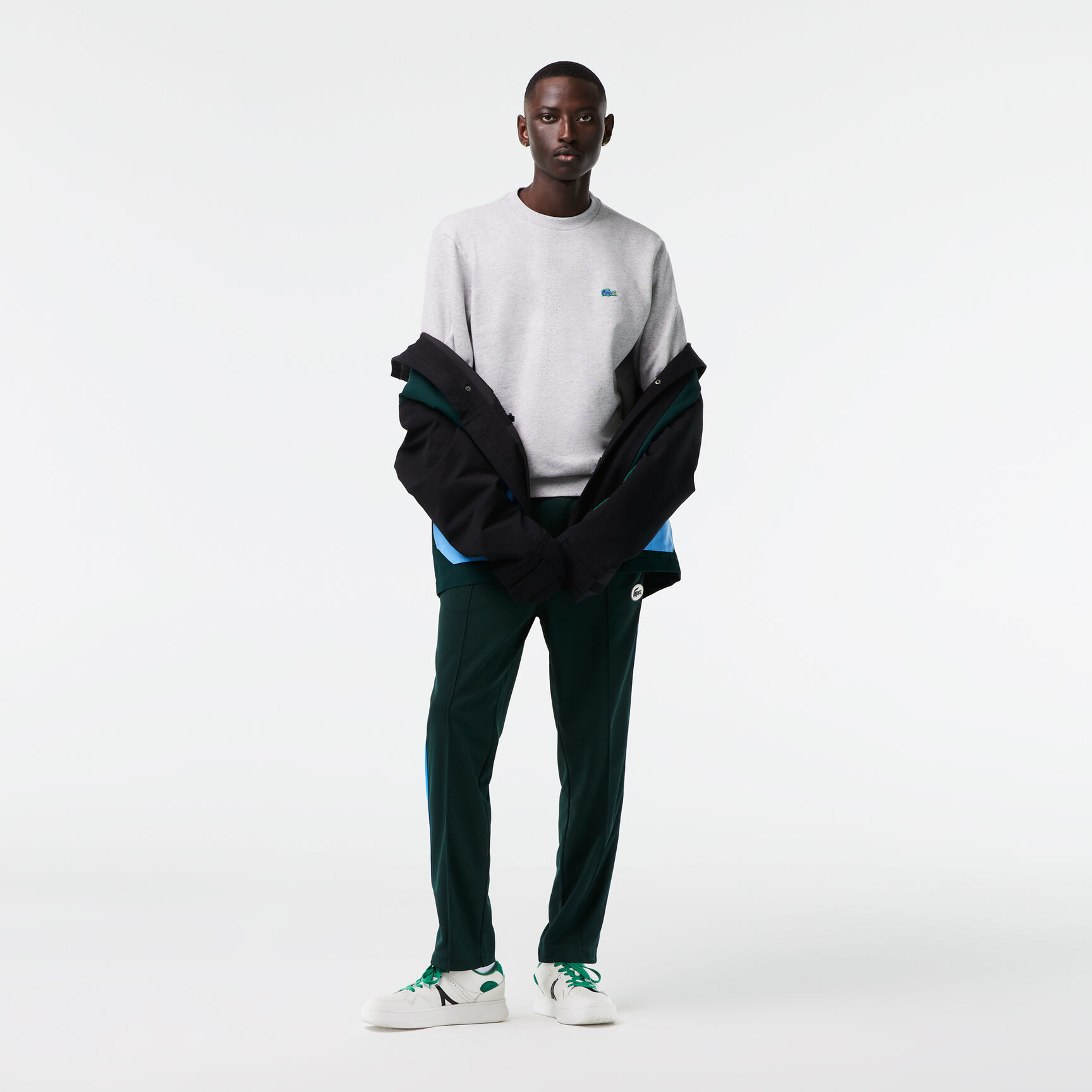 Men's Lacoste Classic Fit Speckled Print Fleece Sweatshirt