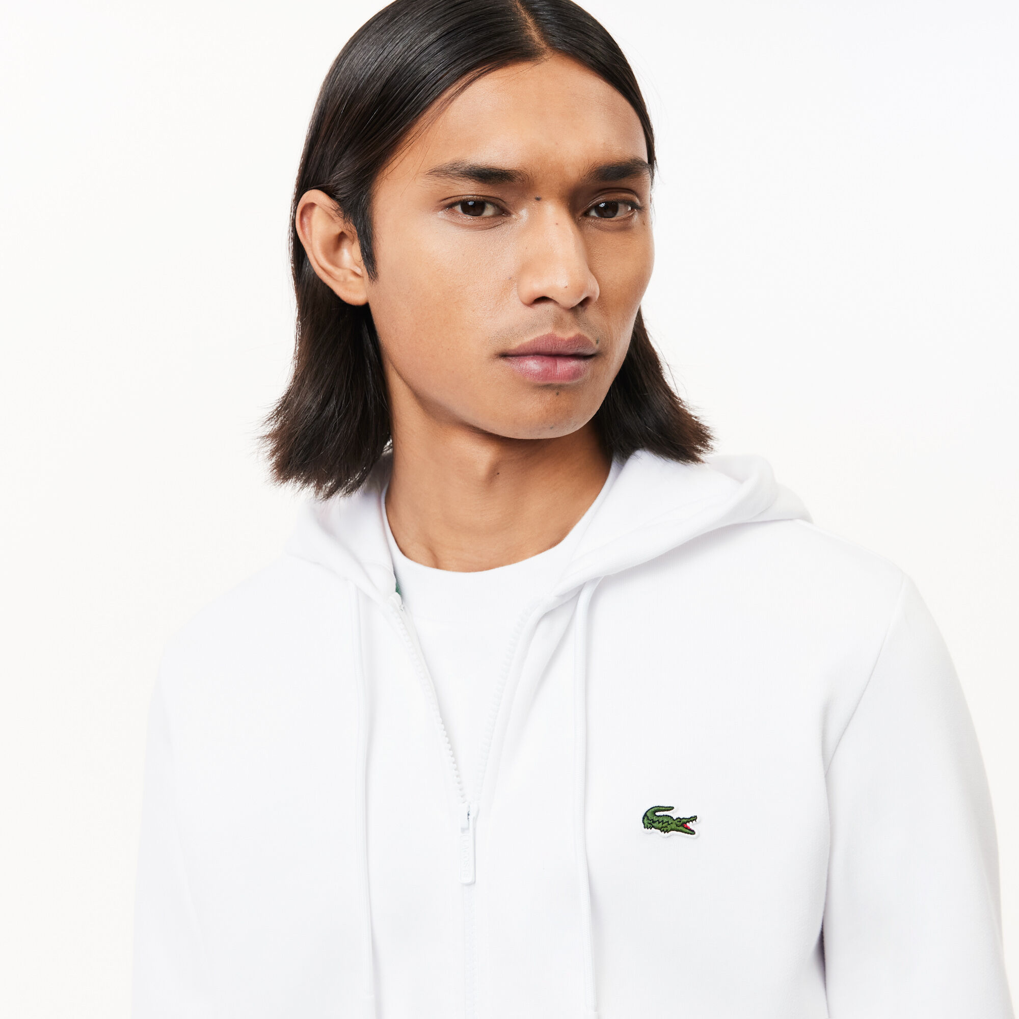 Mens lacoste hoodie sale hot sale