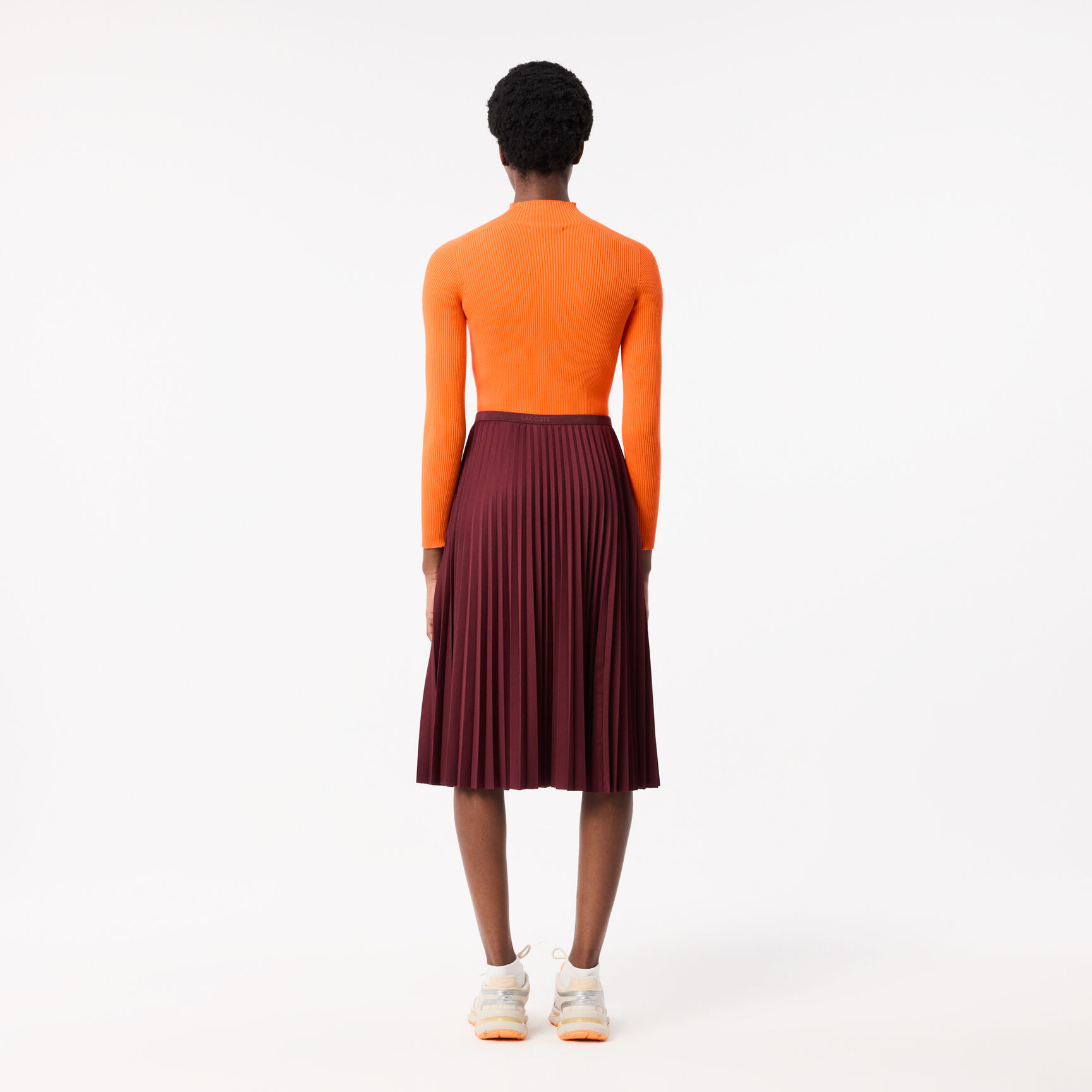 Women's Elasticised Waist Flowing Pleated Skirt