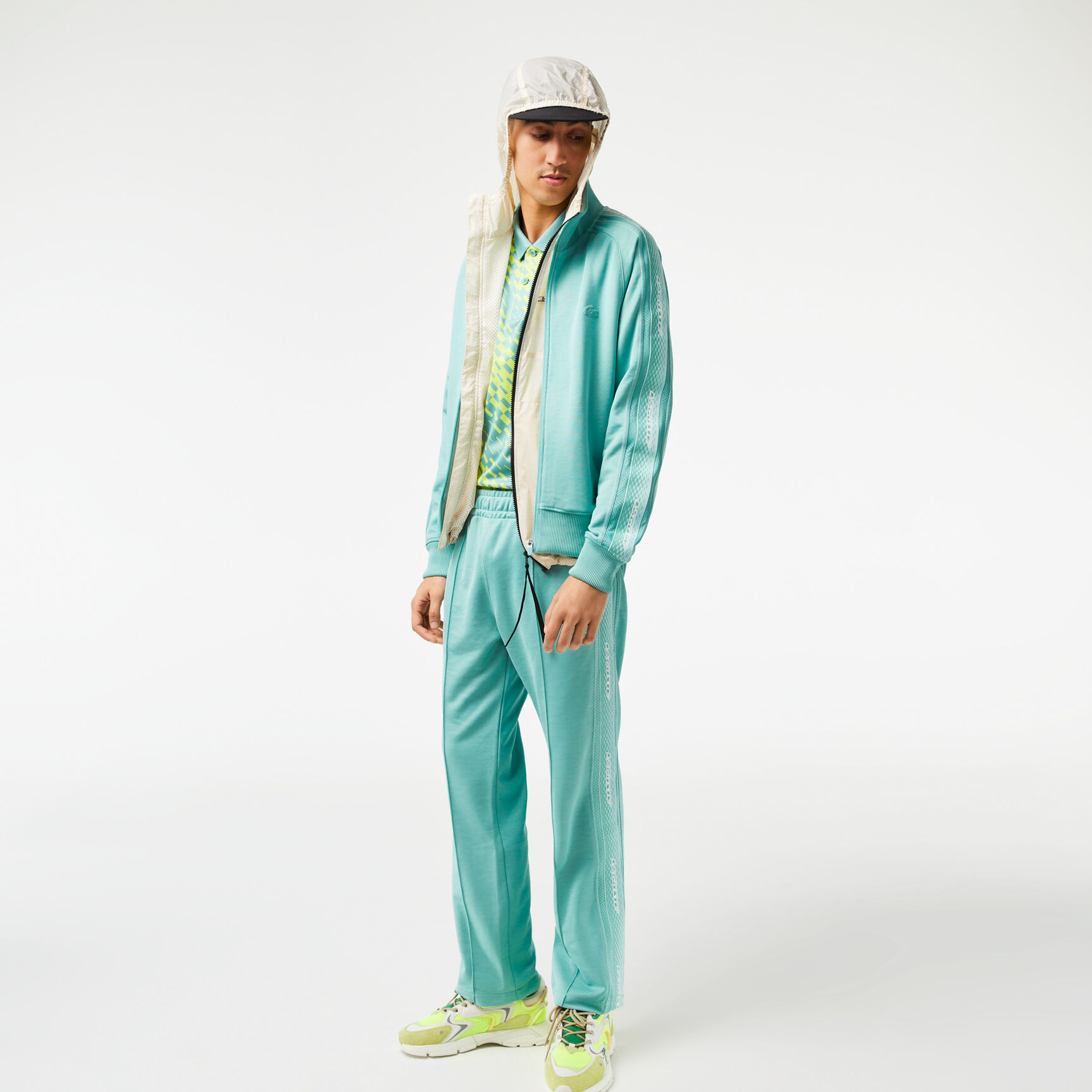 Men’s Lacoste Regular Fit Zipped Piqué Sweatshirt