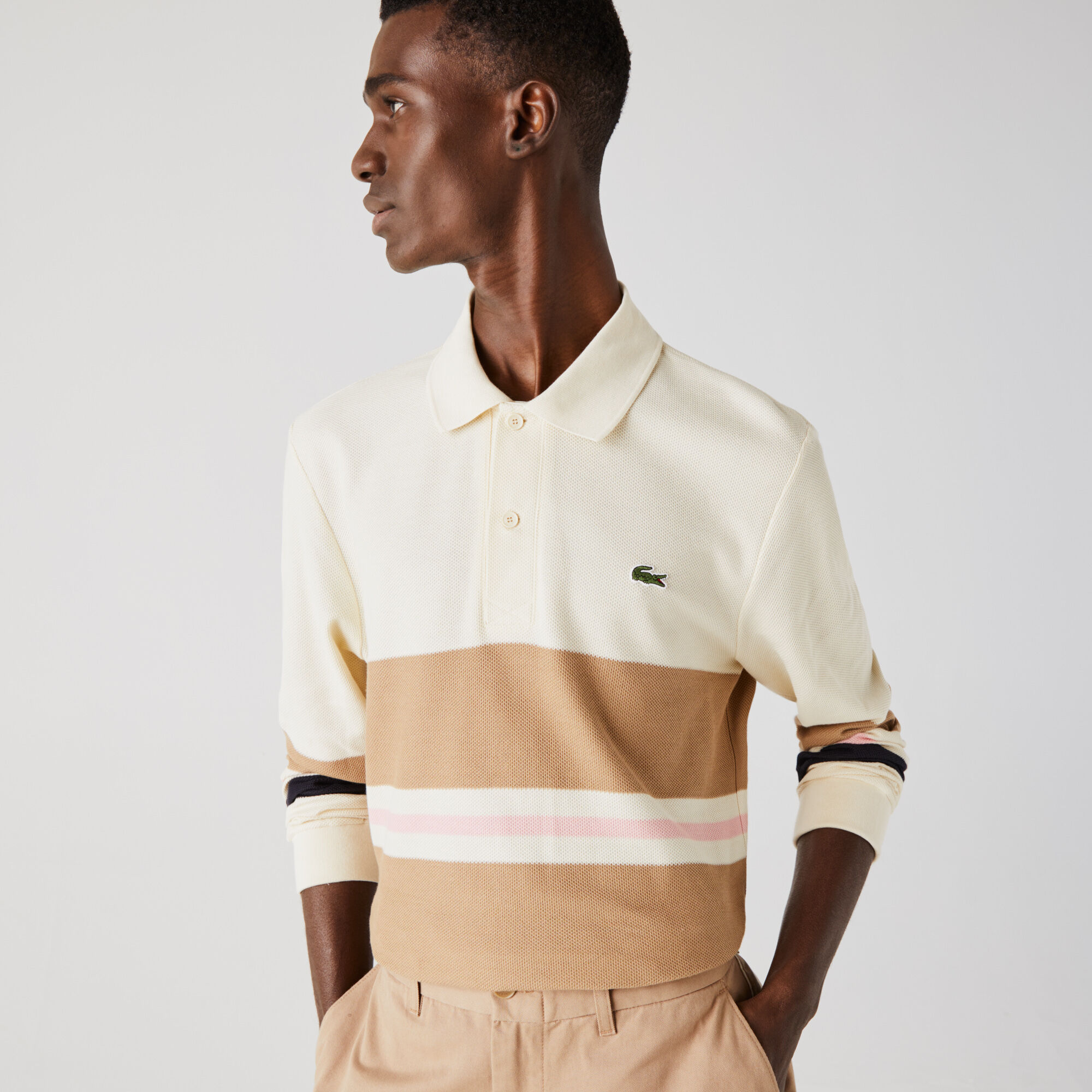 Lacoste men's striped polo outlet
