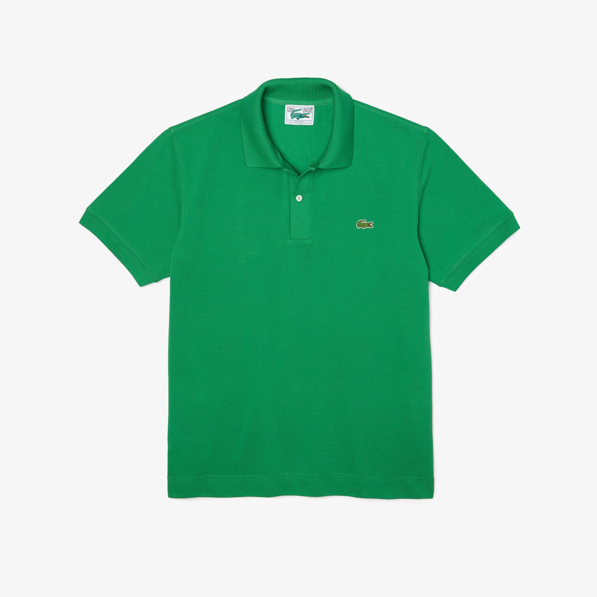 Lacoste Men's Body Colour Croc Polo Shirt Classic Fit Cotton Pique All Sizes 