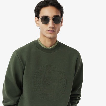 Embossed Logo Pique Sweatshirt Embossed Logo Pique Sweatshirt
