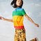 lacoste women s polaroid collaboration color striped regular fit polo
