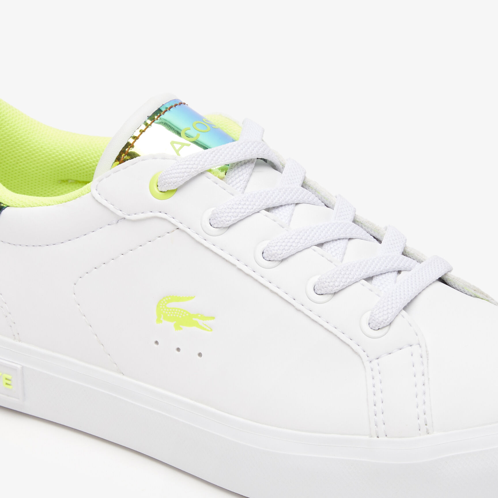Children's Lacoste Powercourt Synthetic Heel Pop Trainers Children's Lacoste Powercourt Synthetic Heel Pop Trainers