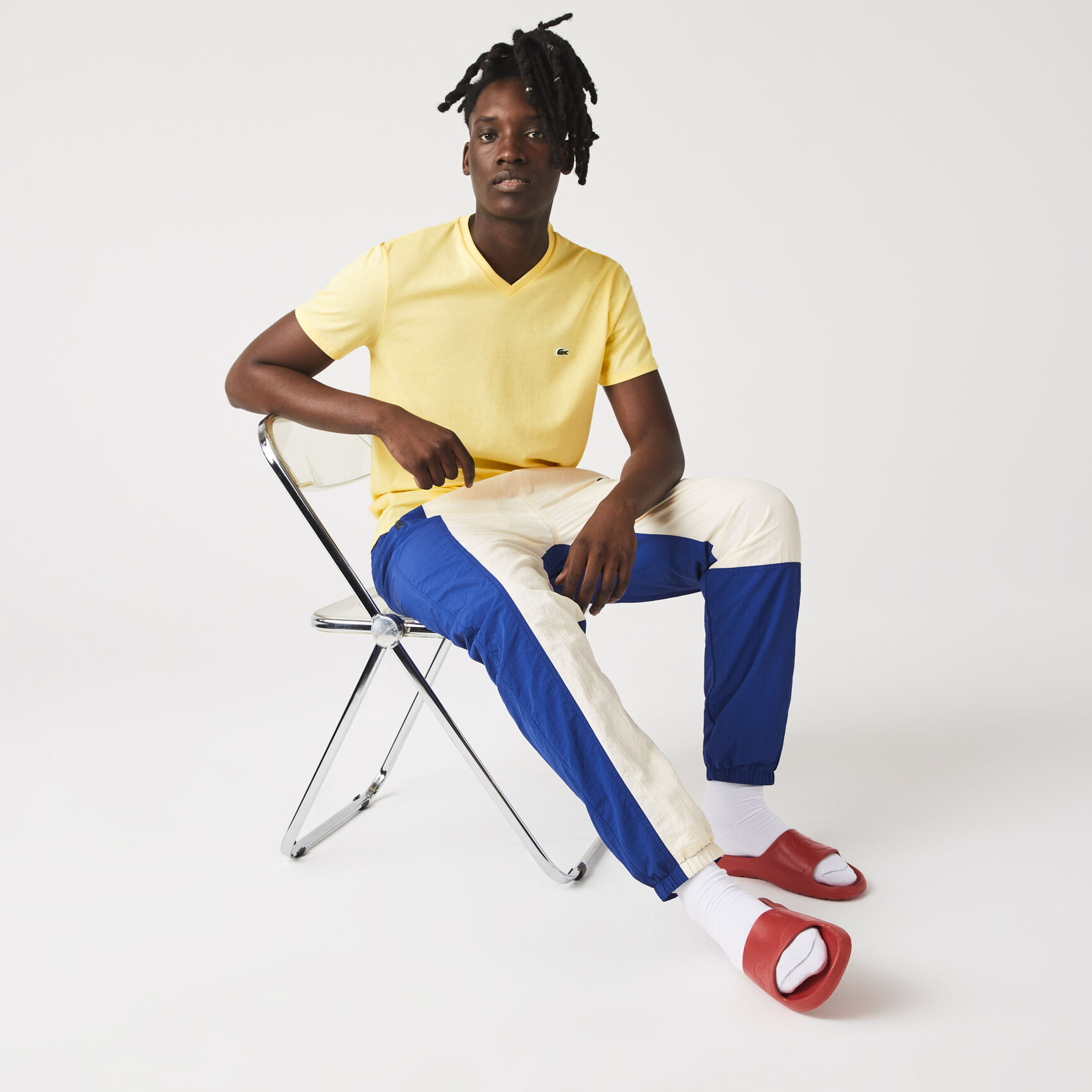 Lightweight Cotton Pima V Neck T-shirt