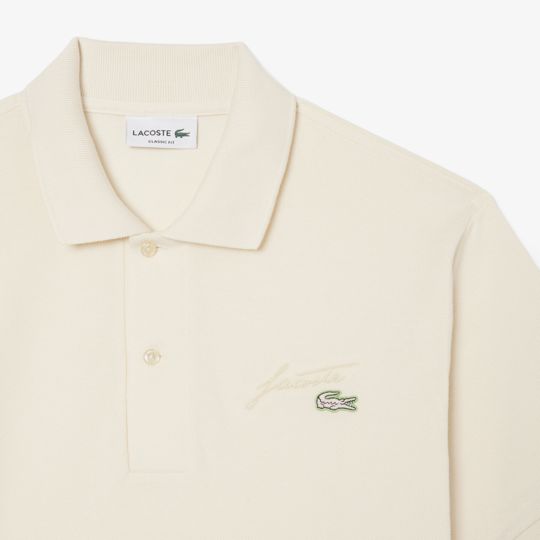 Classic Fit Embroidery Detail Pique Polo Shirt lacoste classic fit embroidery detail pique polo shirt
