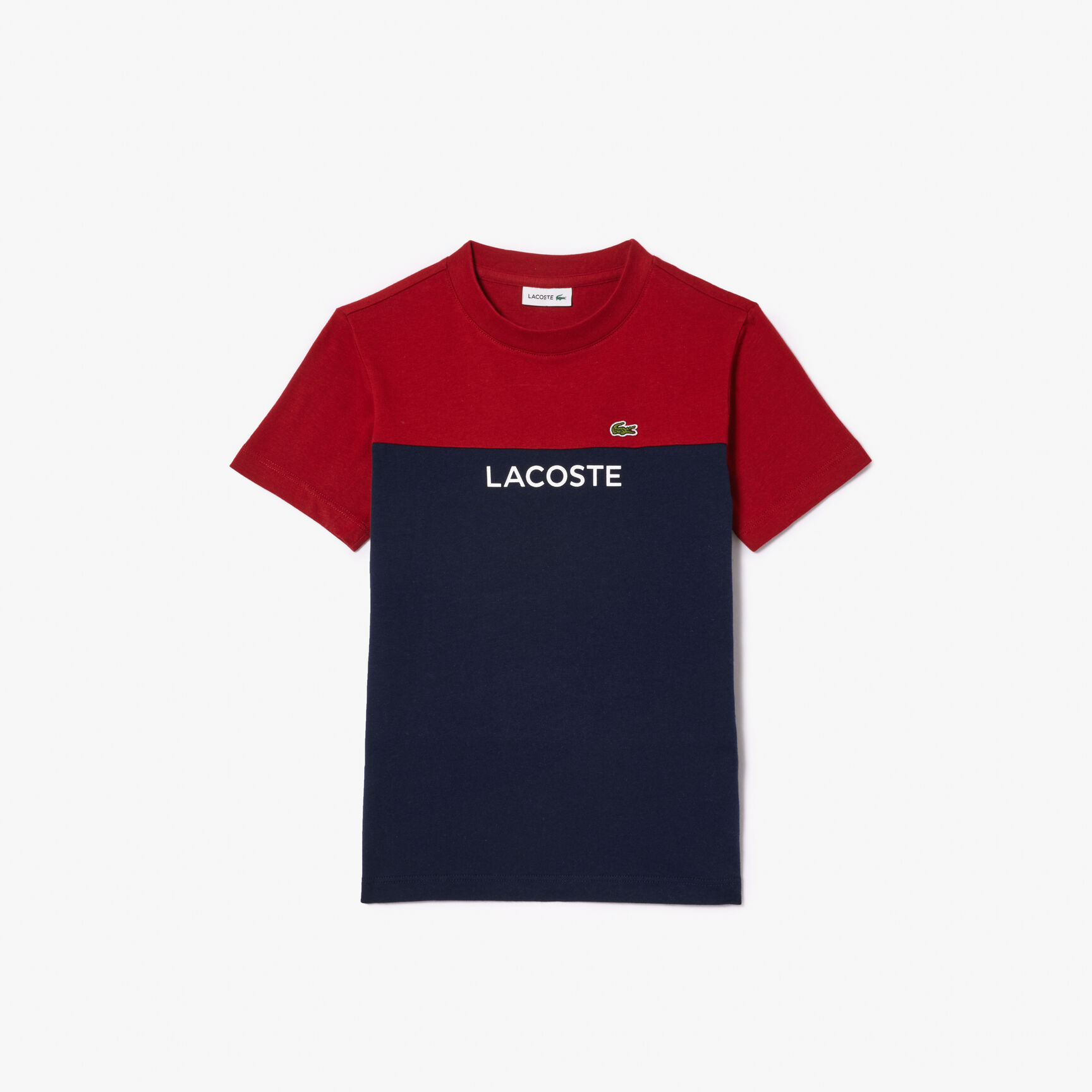 Kids' Lacoste Colourblock Organic Cotton Jersey T-shirt Kids' Lacoste Colourblock Organic Cotton Jersey T-shirt