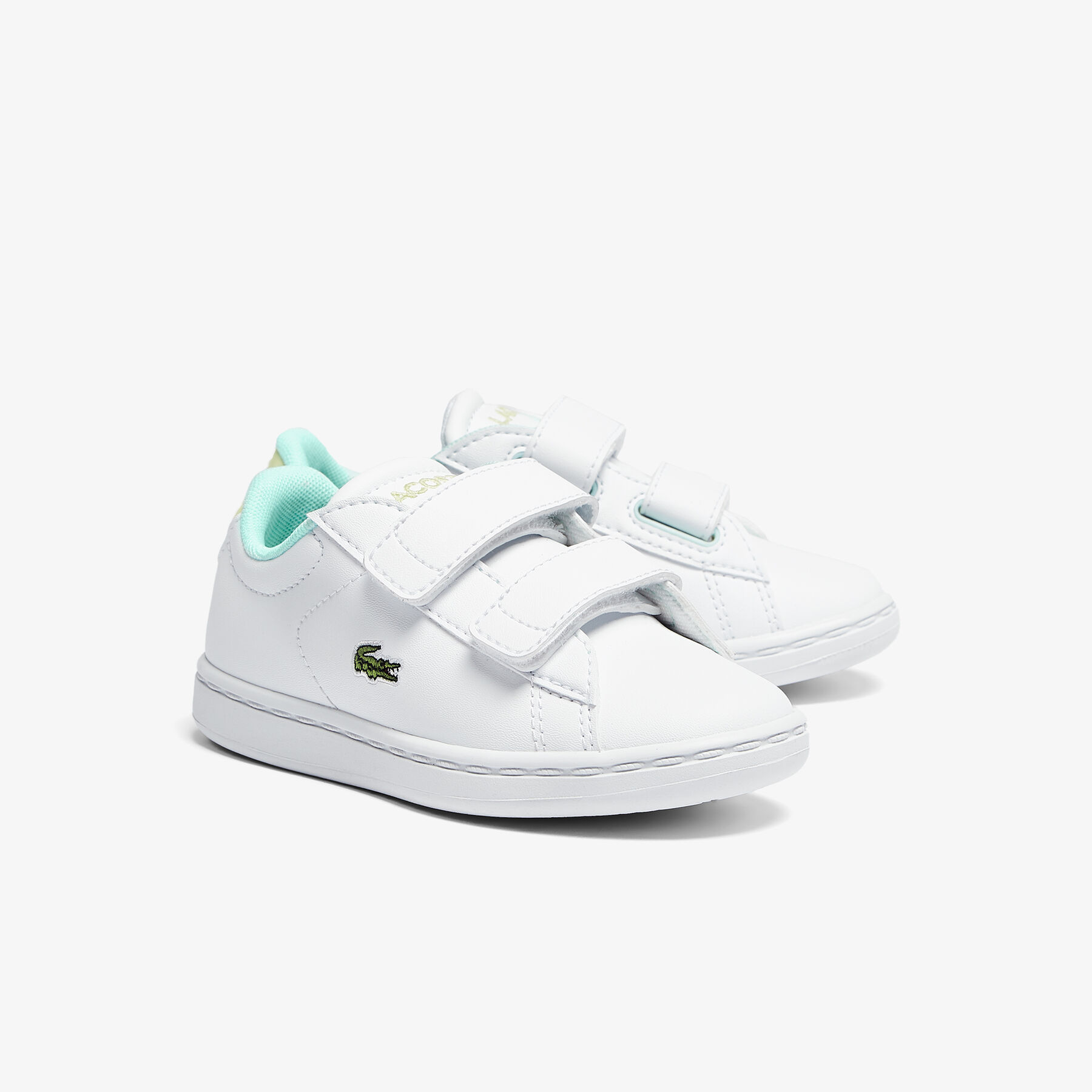 Infants' Carnaby Evo Synthetic Citrus Accent Trainers lacoste infants carnaby evo synthetic citrus accent trainers