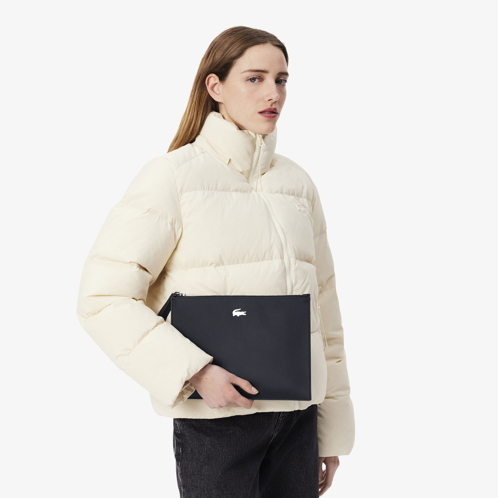 Anna Coated Pique Canvas Pouch Anna Coated Pique Canvas Pouch